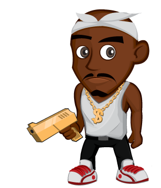 Street Crime gangster character artwork