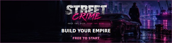 Street Crime feature artwork with centered logo